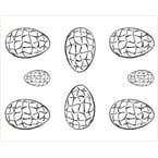 Former i plast, egg. 6 store, 2 små x 1