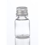 Plastflaske klar 10 ml m/aluminiumskapsel 50 stk