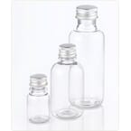 Plastflaske klar 50 ml m/aluminiumskapsel 5 stk