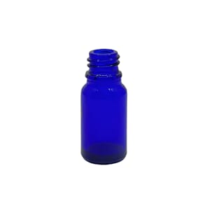Glassflaske blå 10 ml  DIN 18 mm