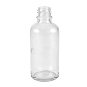 Glassflaske klar 50 mll DIN 18 mm