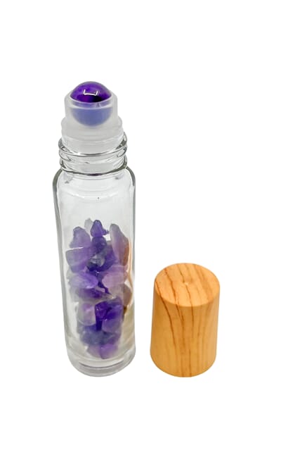 0861 flaske med stein lilla uten kork_1.jpg