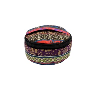 Rund tøyveske til oppbevaring av etriske oljer