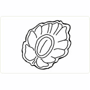 Former i plast mokkablomster 15 stk x 1