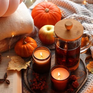 Lyspakke duftlys Eple