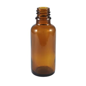 Glassflaske brun 30 ml DIN 18 mm