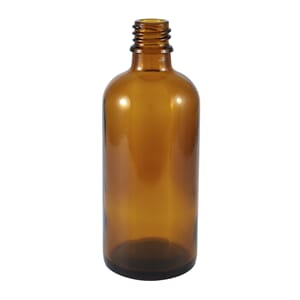 Glassflaske brun 100 ml DIN 18 mm