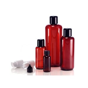 Plastflaske brun 500 ml 28 mm PET