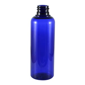 Plastflaske blå 100 ml  (Tall Boston 20 mm)