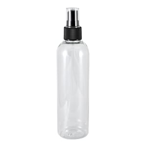 Plastflaske klar PET 250 ml høy  m/sprayinnsats