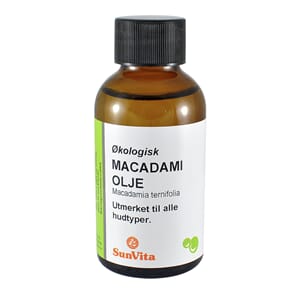Macadamiaolje økologisk kaldpresset, deodorisert