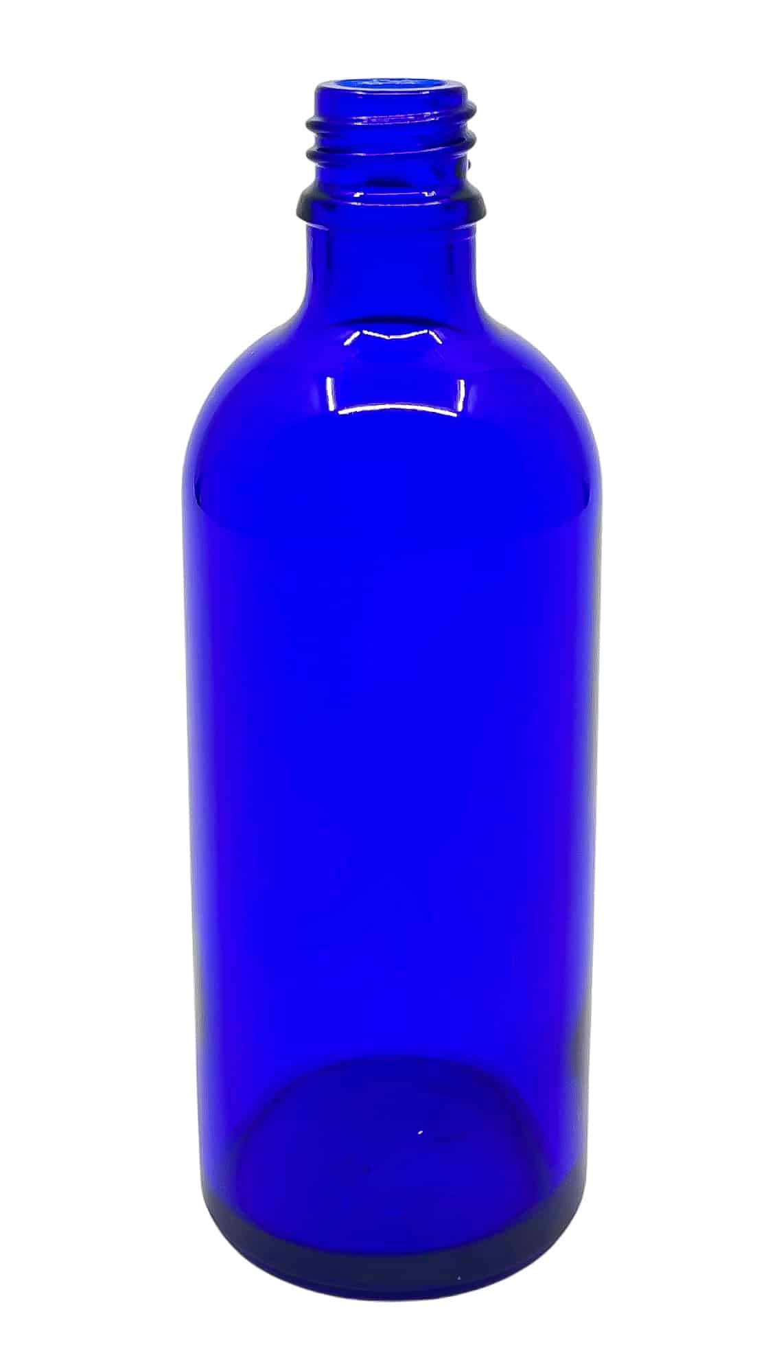 Glassflaske blå, høy 100 ml