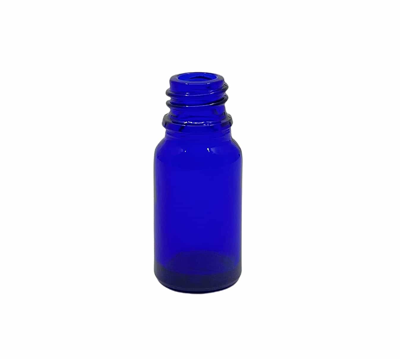 Glassflaske blå 10 ml  DIN 18 mm