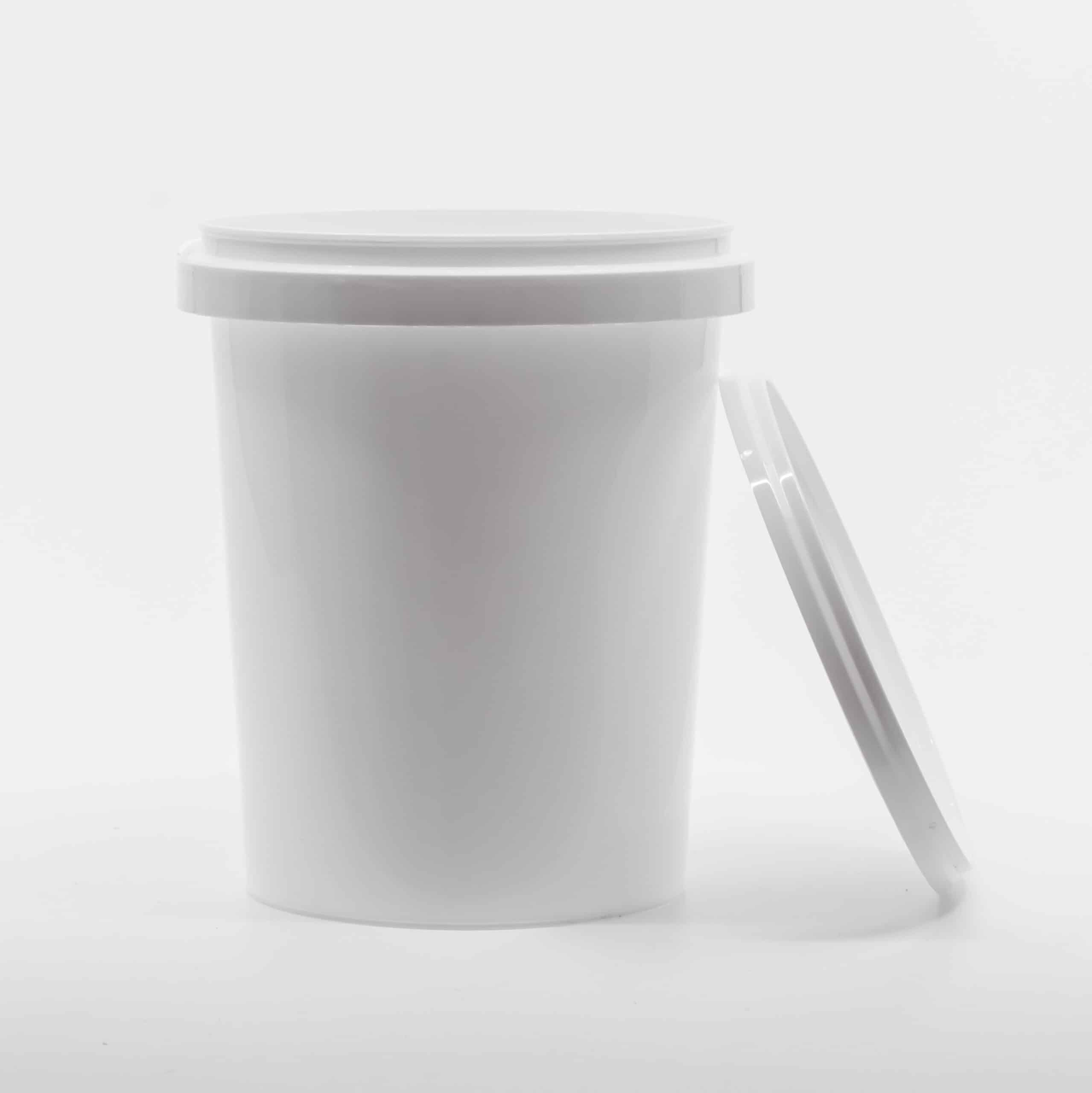 Plastbeger, hvit  500 ml