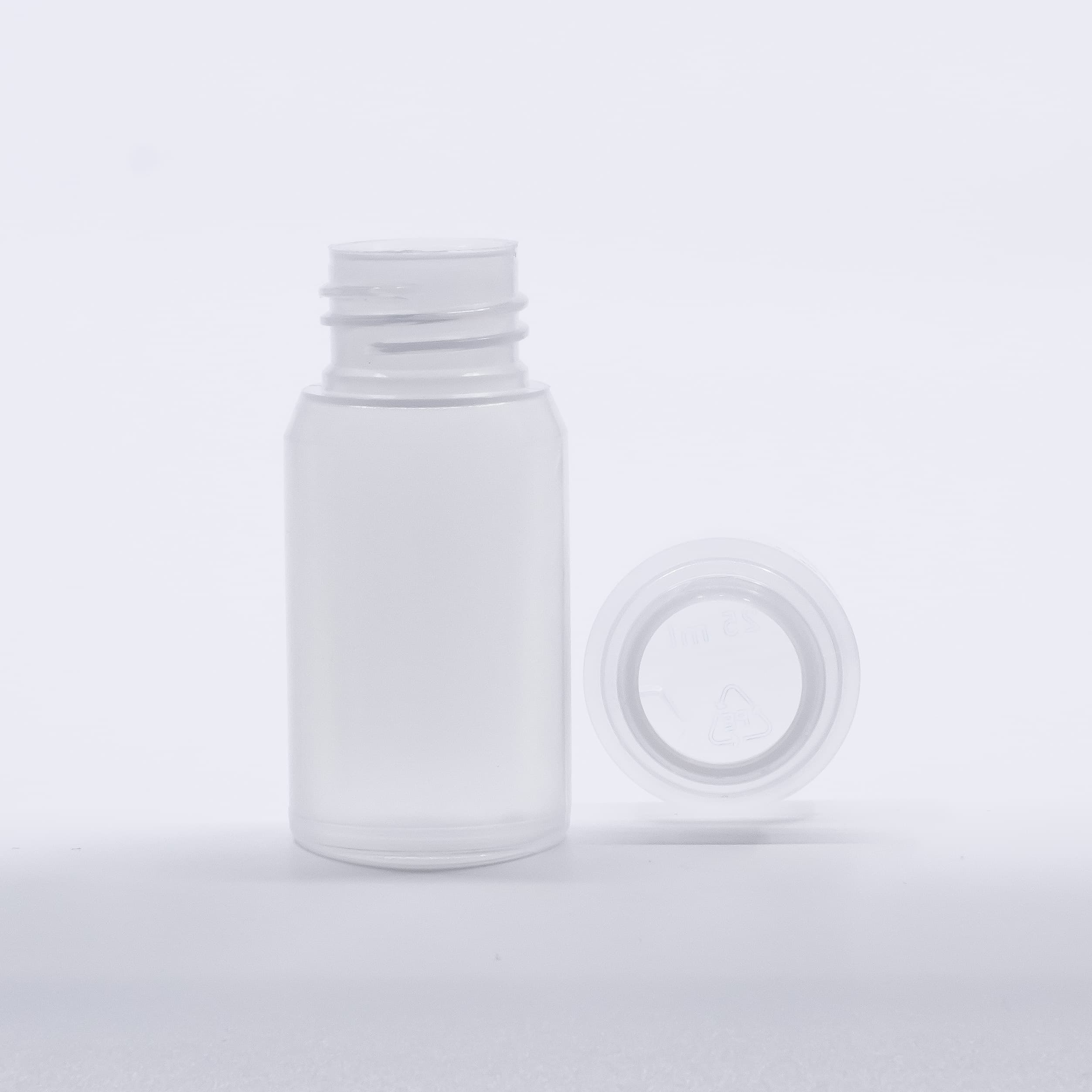 Plastflaske 25 ml Billy klar, myk 22 mm