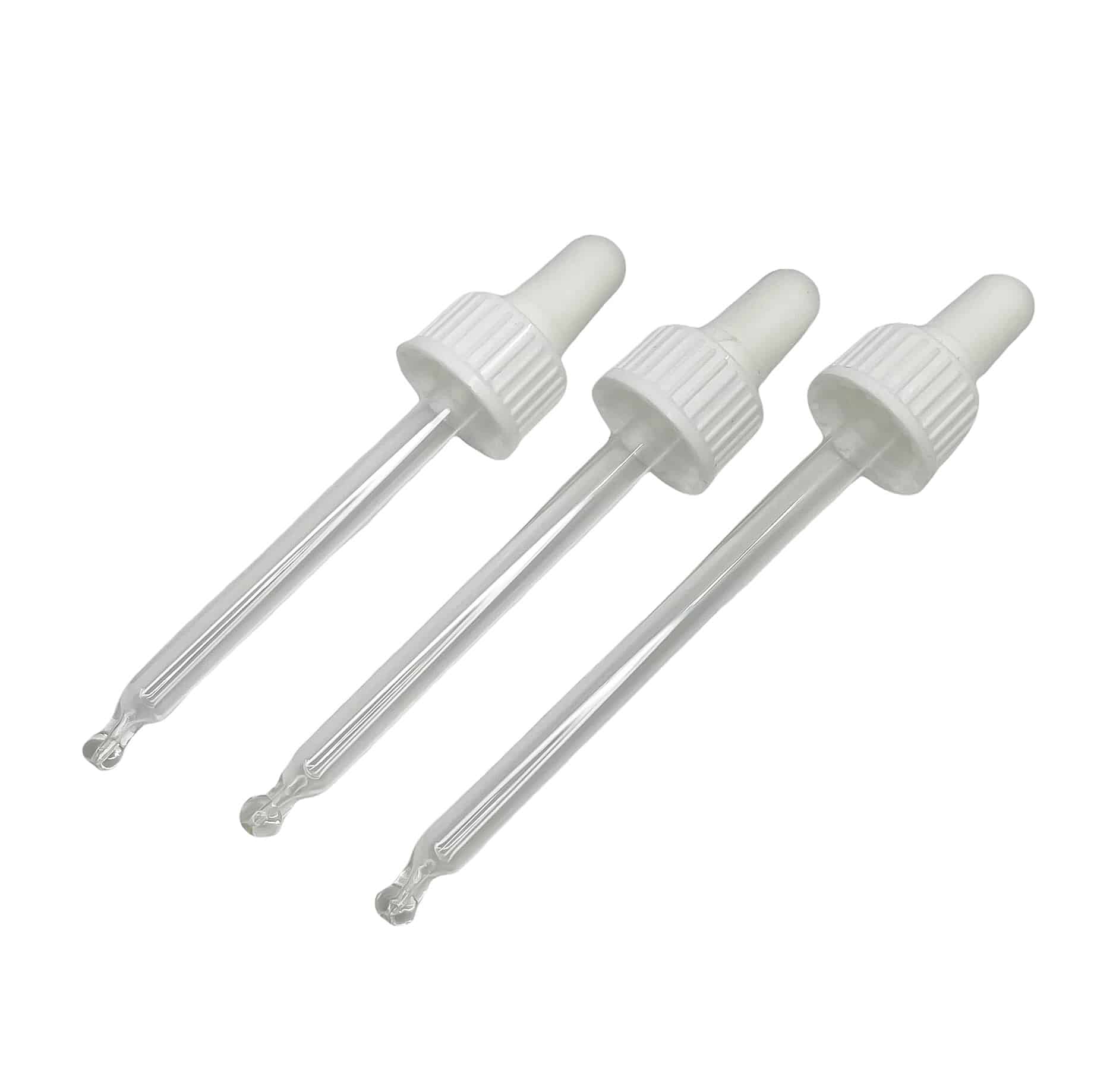 Pipette hvit 100 ml DIN 18 mm glassflaske